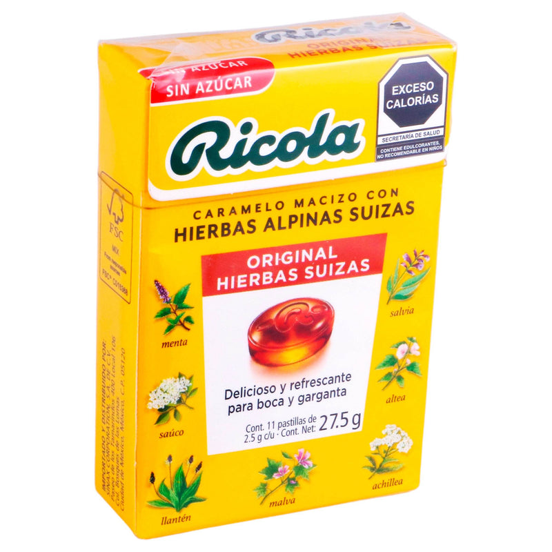 Caramelo Ricola Pastillas 27.5G Con 11 Original (Hierbas Alpinas Suizas) - WeCare Pharma