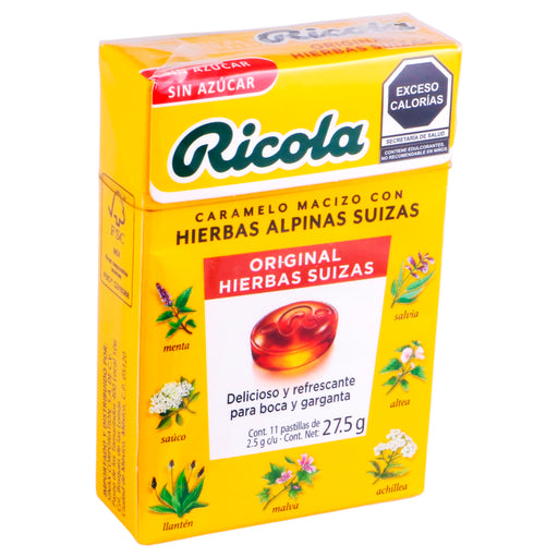 Caramelo Ricola Pastillas 27.5G Con 11 Original (Hierbas Alpinas Suizas) 2 - 7610700014752