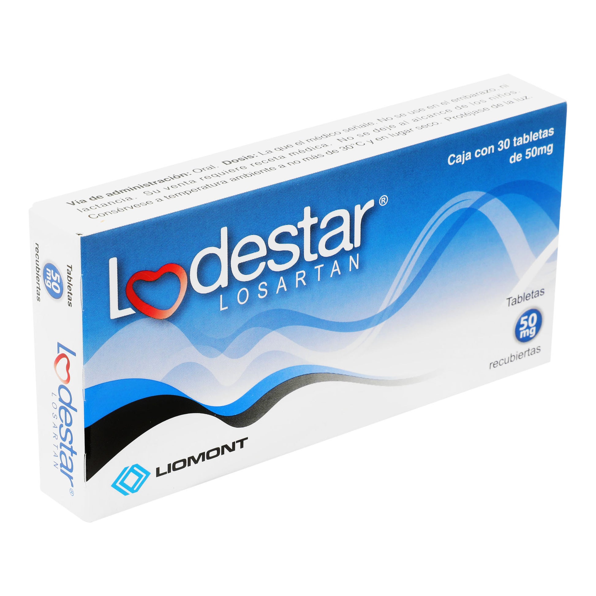 Lodestar 50Mg Con 30 Tabletas (Losartan) 2 - 7501299305386