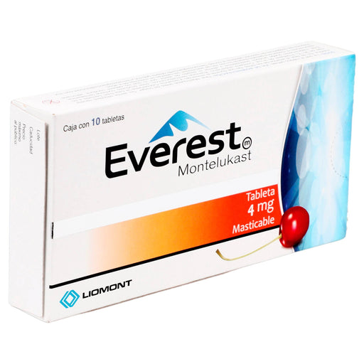 Everest 4Mg Con 10 Tabletas (Montelukast) - WeCare Pharma