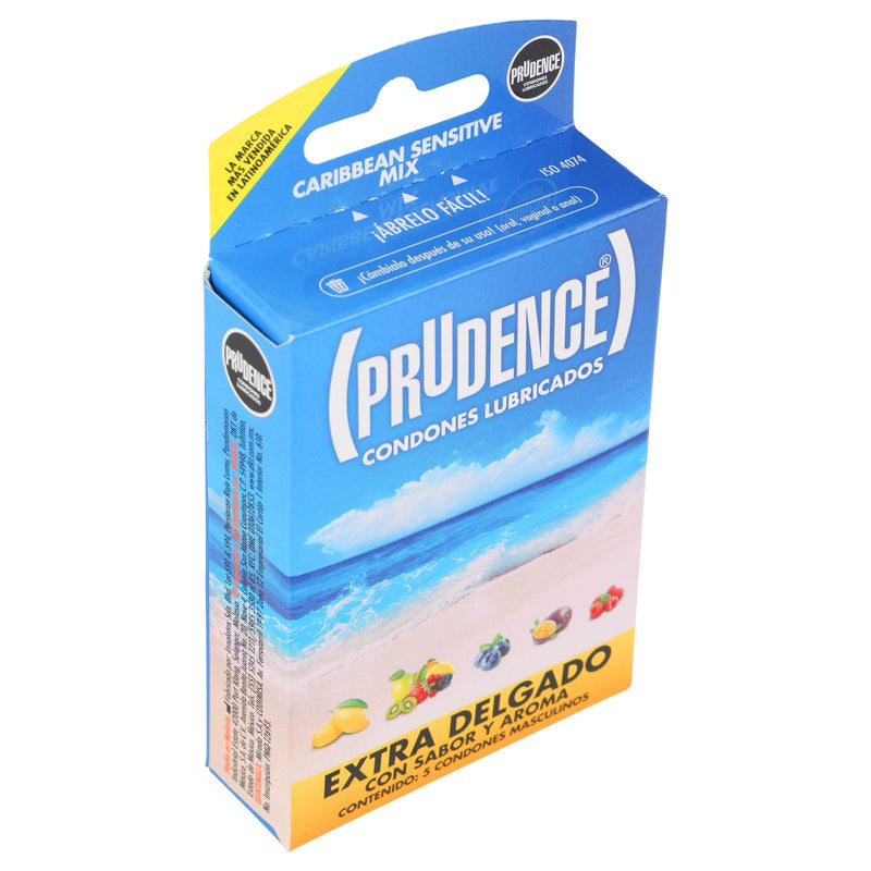 Condón Prudence Caribean Mix Con 5 - WeCare Pharma