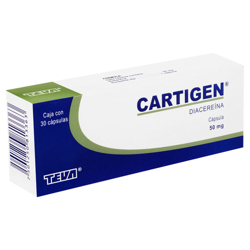 Cartigen 50Mg Con 30 Tabletas (Diacereina) 2 - 7501250813363