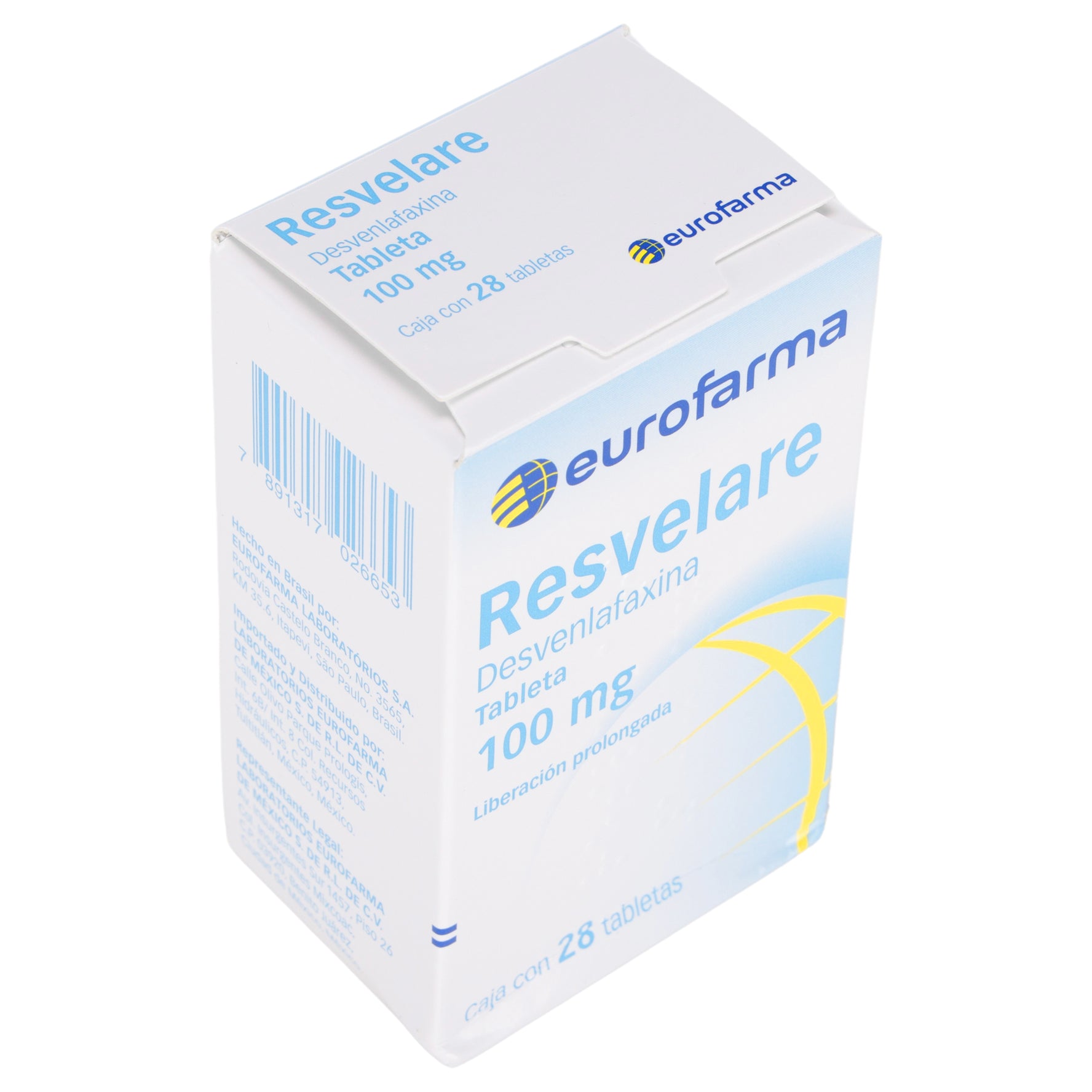 Resvelare 100Mg Con 28 Tabletas (Desvenlafaxina) 2 - 7891317026653