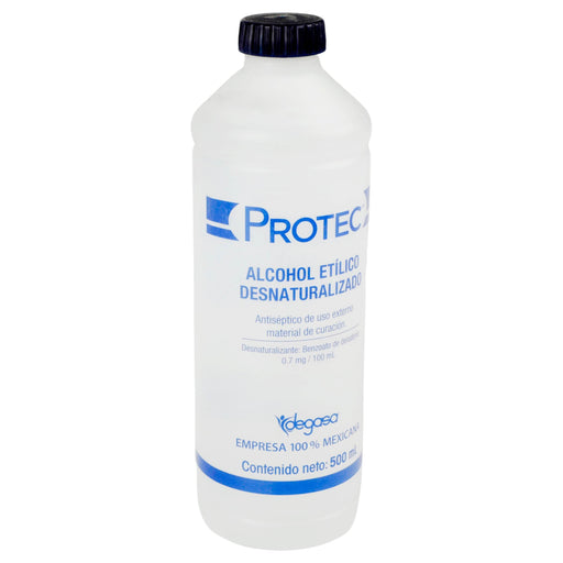 Alcohol Etí­lico Desnaturalizado Protec 500Ml - WeCare Pharma