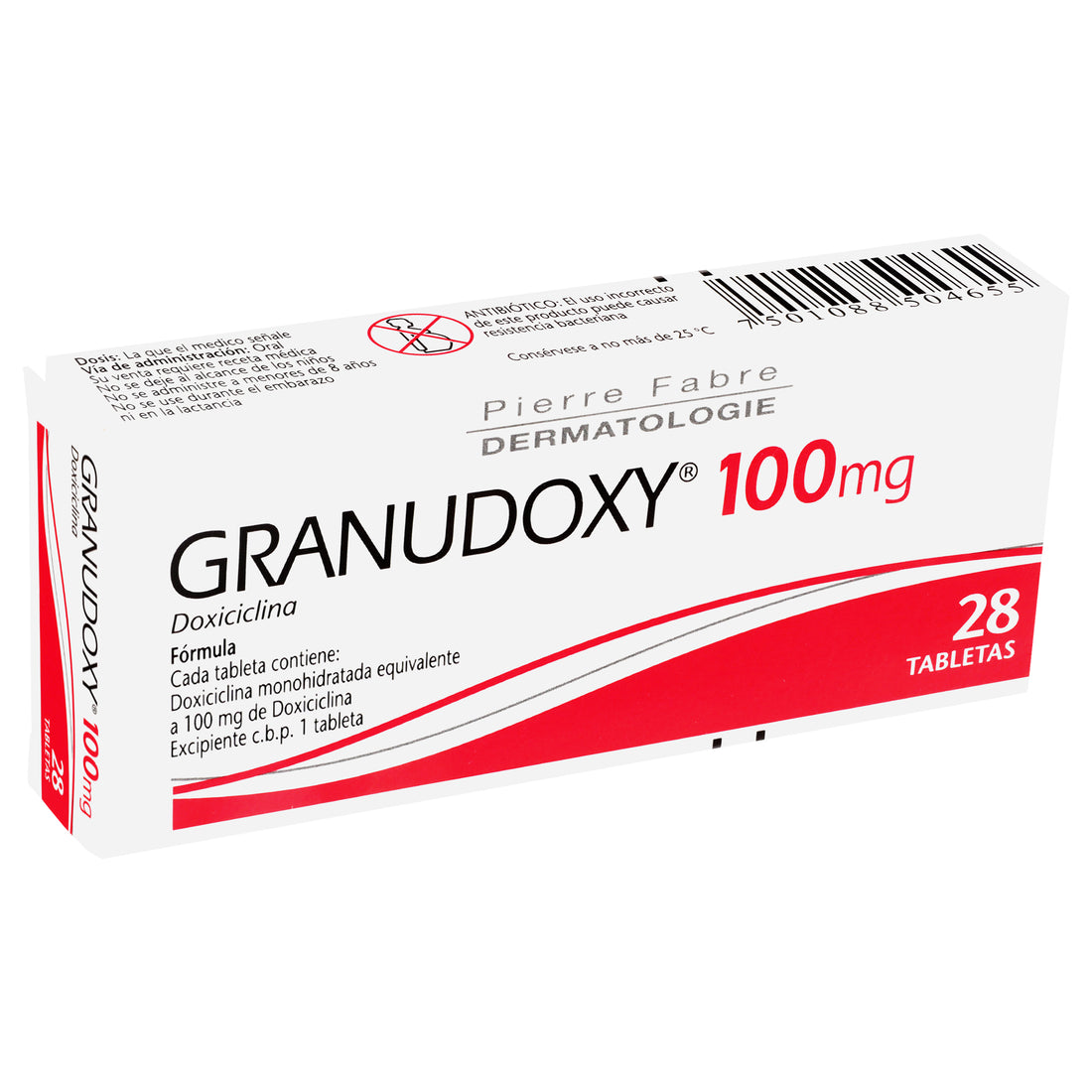 Granudoxy 100Mg Con 28 Tabletas (Doxiciclina) 3 - 7501088504655