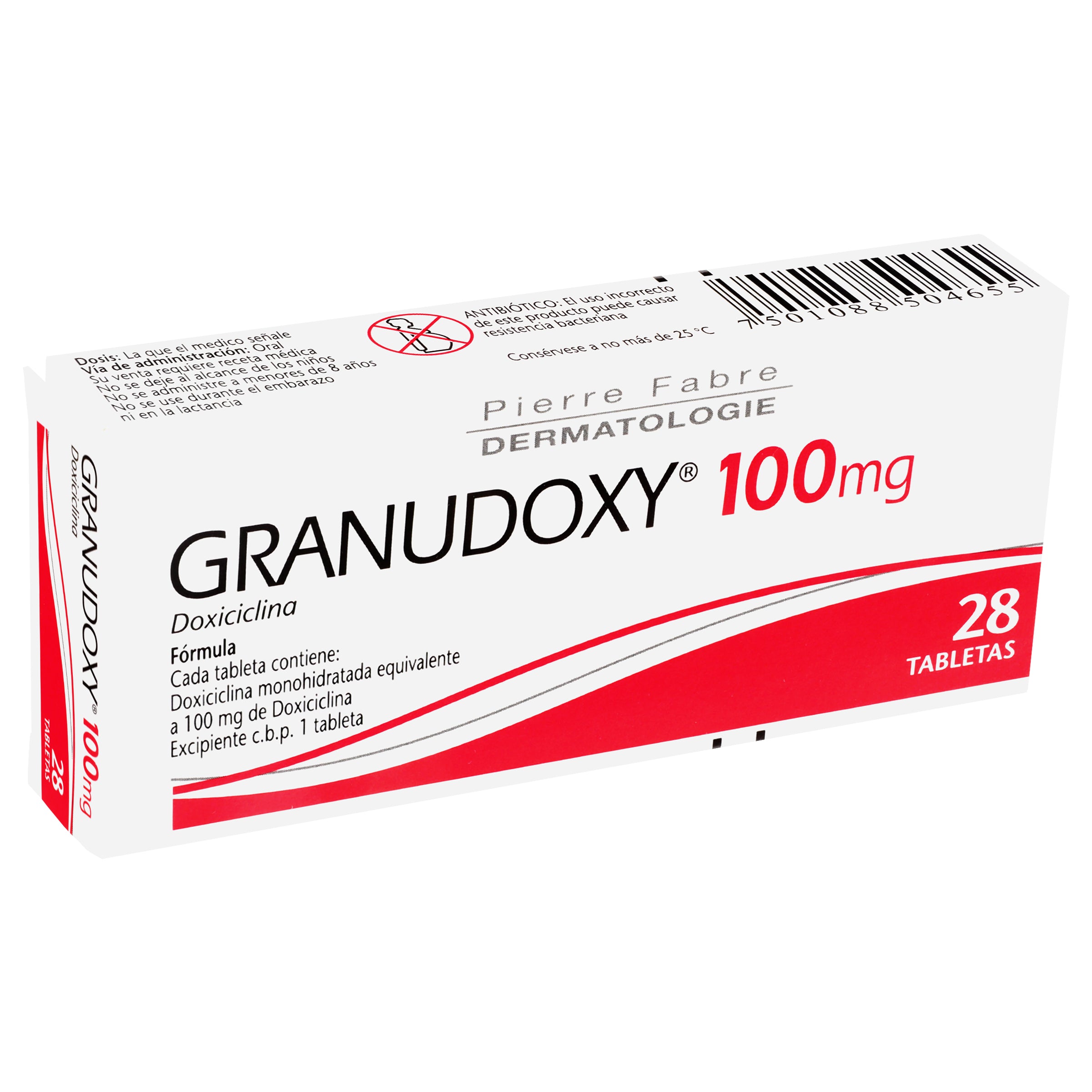 Granudoxy 100Mg Con 28 Tabletas (Doxiciclina) 3 - 7501088504655