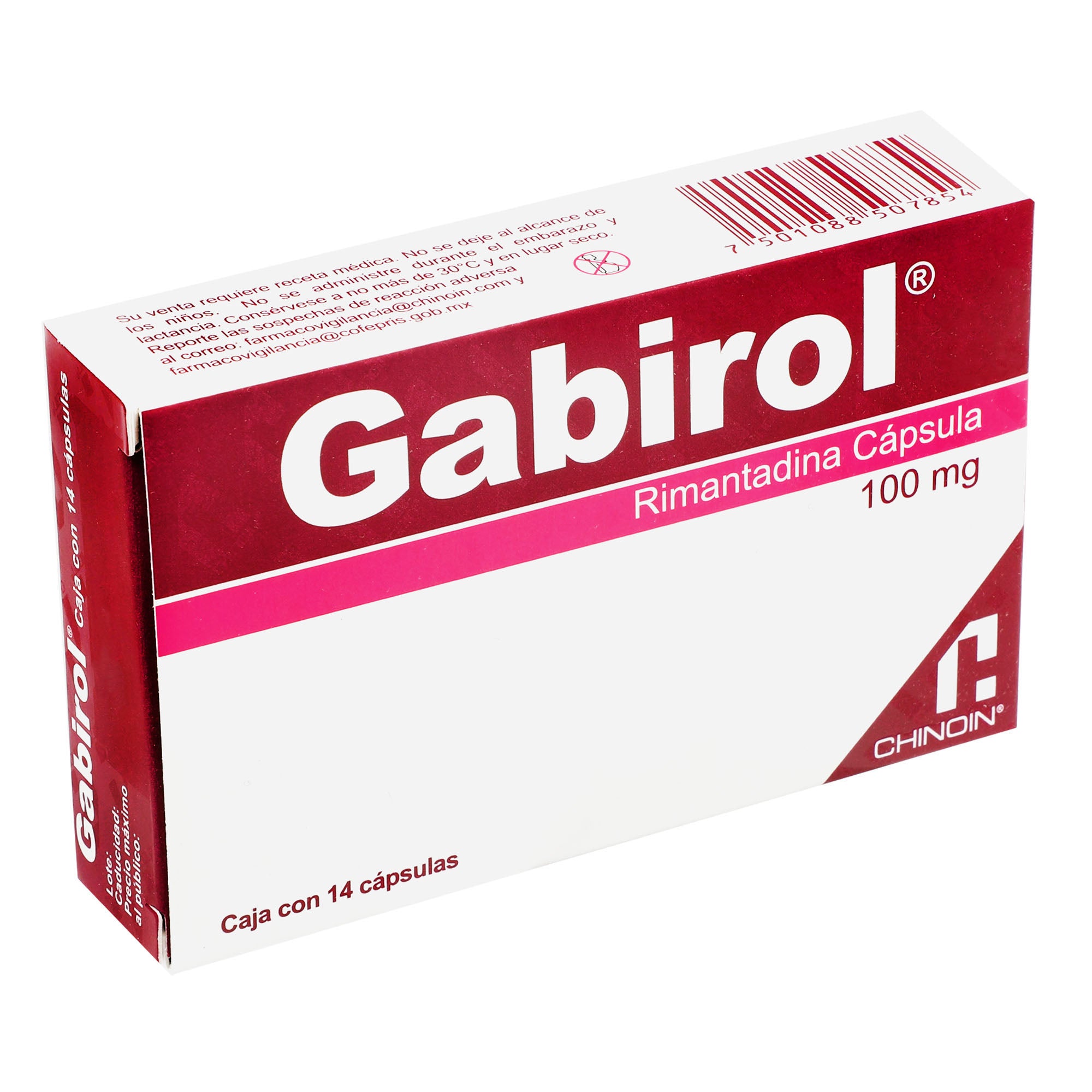 Gabirol 100Mg Con 14 Tabletas (Rimantadina) 2 - 7501088507854