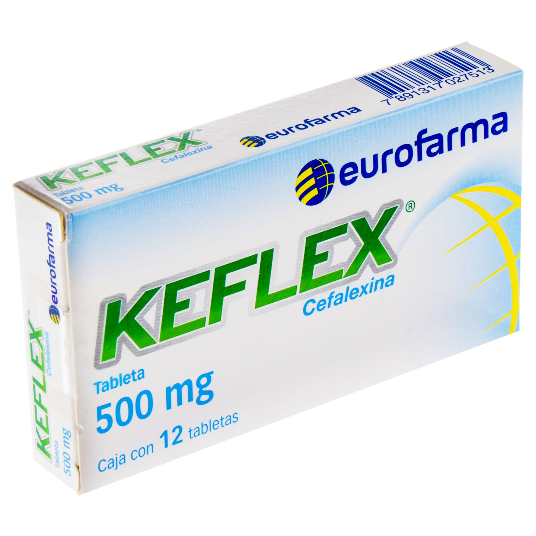 Keflex 500Mg Con 12 Tabletas (Cefalexina) 2 - 7891317027513