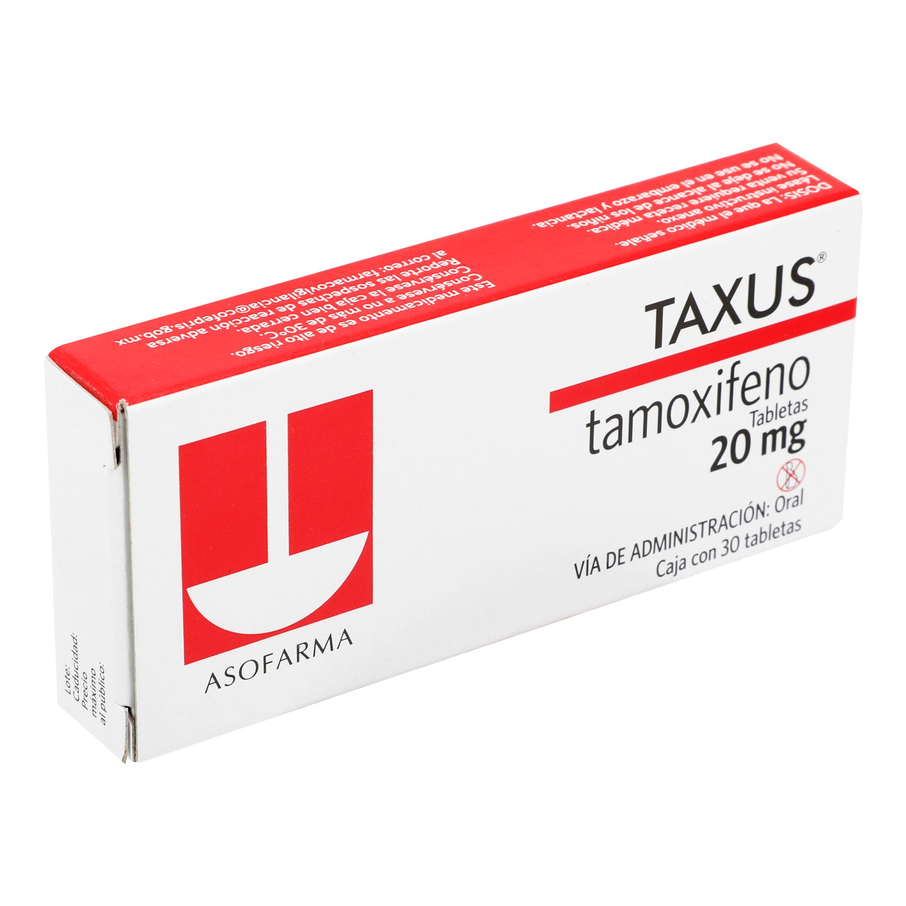 Taxus 20Mg Con 30 Tabletas (Tamoxifeno) 2 - 7501871720217