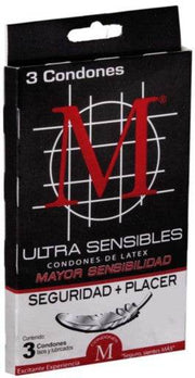 Condón M-Force Ultra Sensibles Con 3 - WeCare Pharma