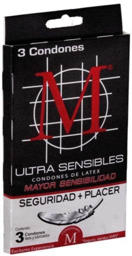 Condón M-Force Ultra Sensibles Con 3 - WeCare Pharma