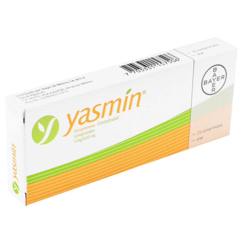 Yasmin 3Mg/0.03Mg Con 21 Comprimidos (Drospirenona/Etinilestradiol) - WeCare Pharma
