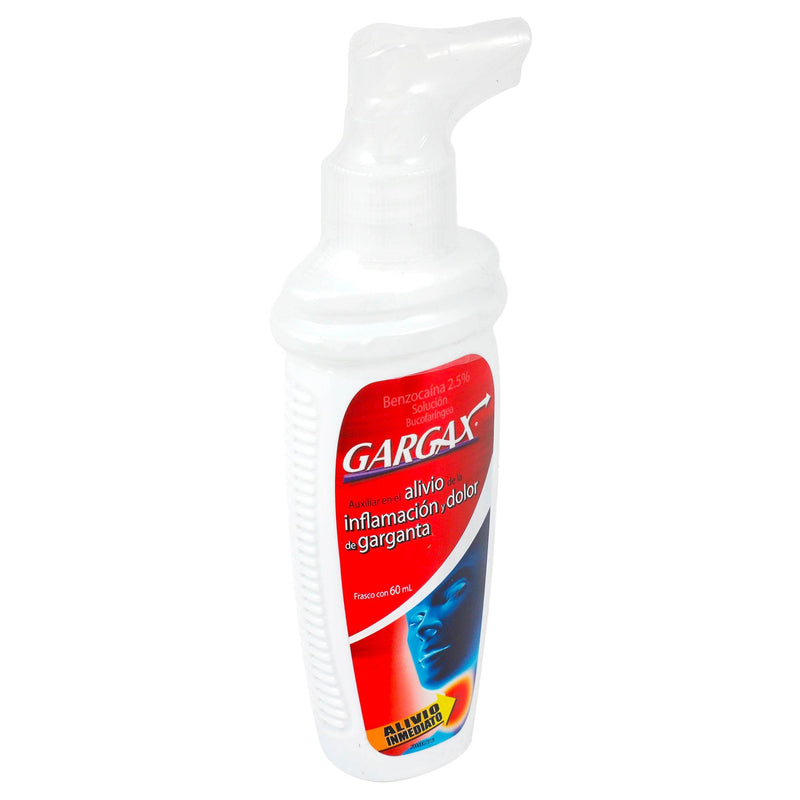 Gargax Solución 2.5% 60Ml (Benzocaina) - WeCare Pharma