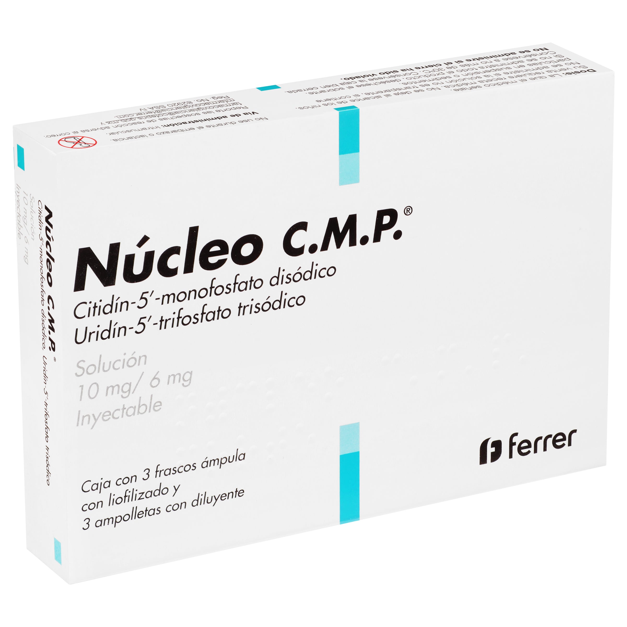 Nucleo C.M.P 10Mg/6Mg Con 3 Ampulas (Citidin 5/Uridin 5) 3 - 7503007704696