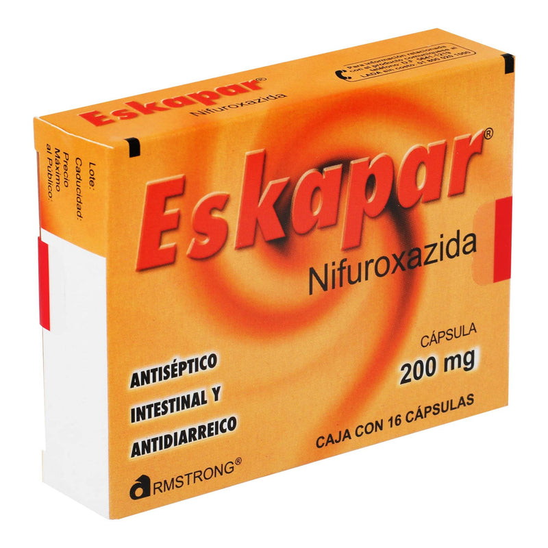 Eskapar 200Mg Con 16 Capsulas (Nifuroxazida) - WeCare Pharma