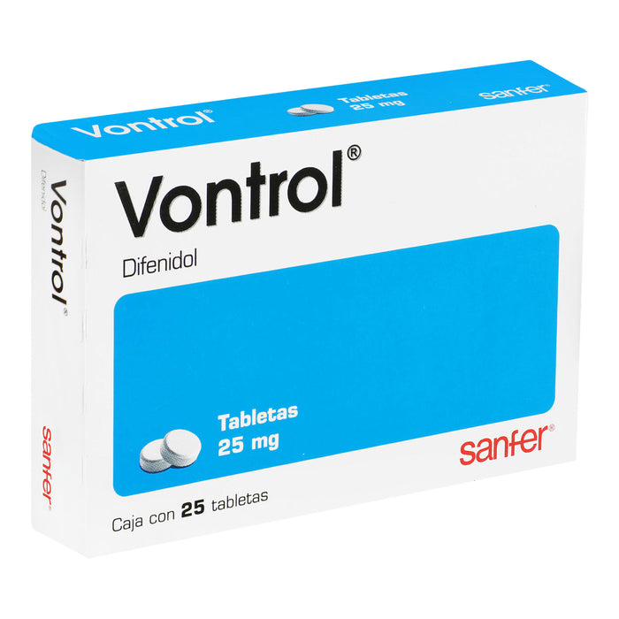 Vontrol 25Mg Con 25 Tabletas (Difenidol) 2 - 7501070635664