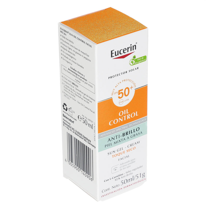 Eucerin Oil Control Fps50 Piel Mixta A Grasa 50Ml - WeCare Pharma