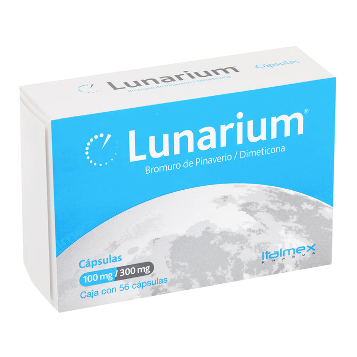 Lunarium 100Mg/300Mg Con 56 Capsulas (Bromuro De Pinaverio/Dimeticona) 2 - 7501390913855