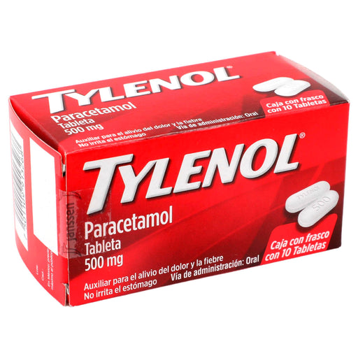 Tylenol 500Mg Con 10 Tabletas (Paracetamol) - WeCare Pharma