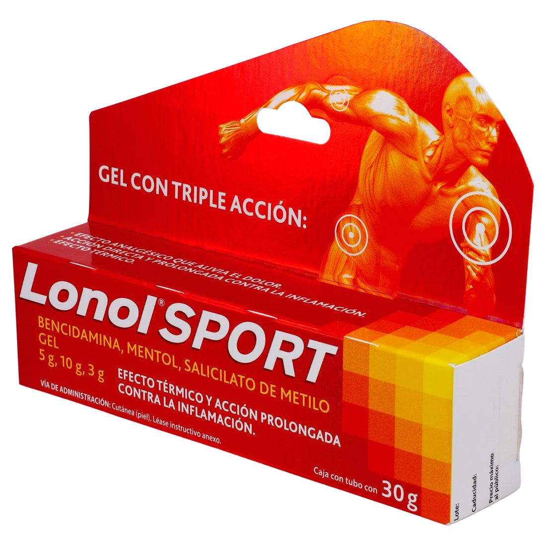 Lonol Crema 5/10G/3G Tubo 30G (Bencidamina/Mentol/Salicilato De Metilo) 2 - 7501165011403