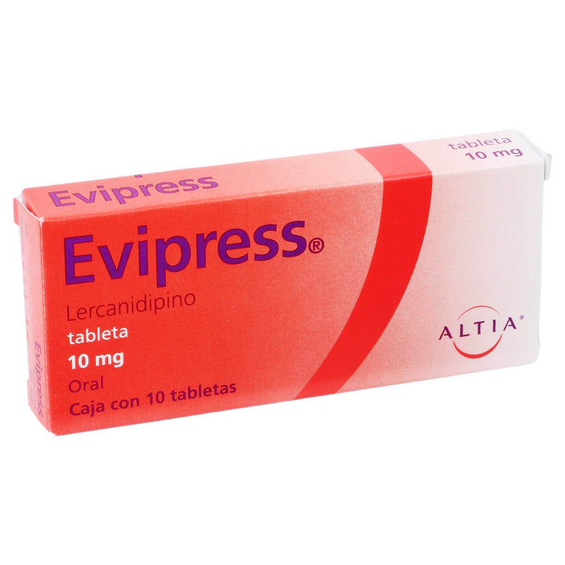 Evipress 10Mg Con 10 Tabletas (Lercanidipino) - WeCare Pharma