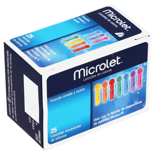 Microlet Ascencia Lancetas Con 25 - WeCare Pharma