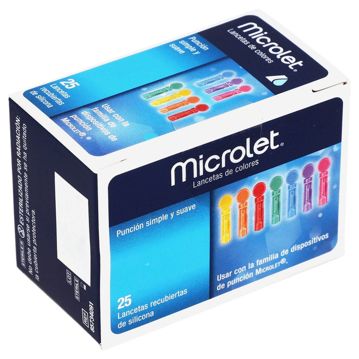 Microlet Ascencia Lancetas Con 25 - WeCare Pharma