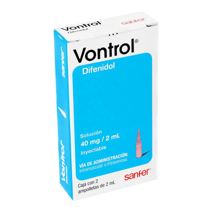 Vontrol 40Mg/2Ml Con 2 Ampulas (Difenidol) 2 - 7501070635718