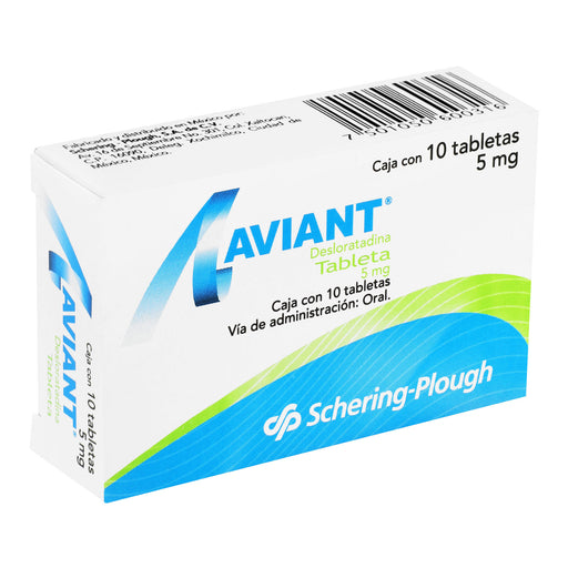 Aviant 5Mg Con 10 Tabletas (Desloratadina) 2 - 7501050600316