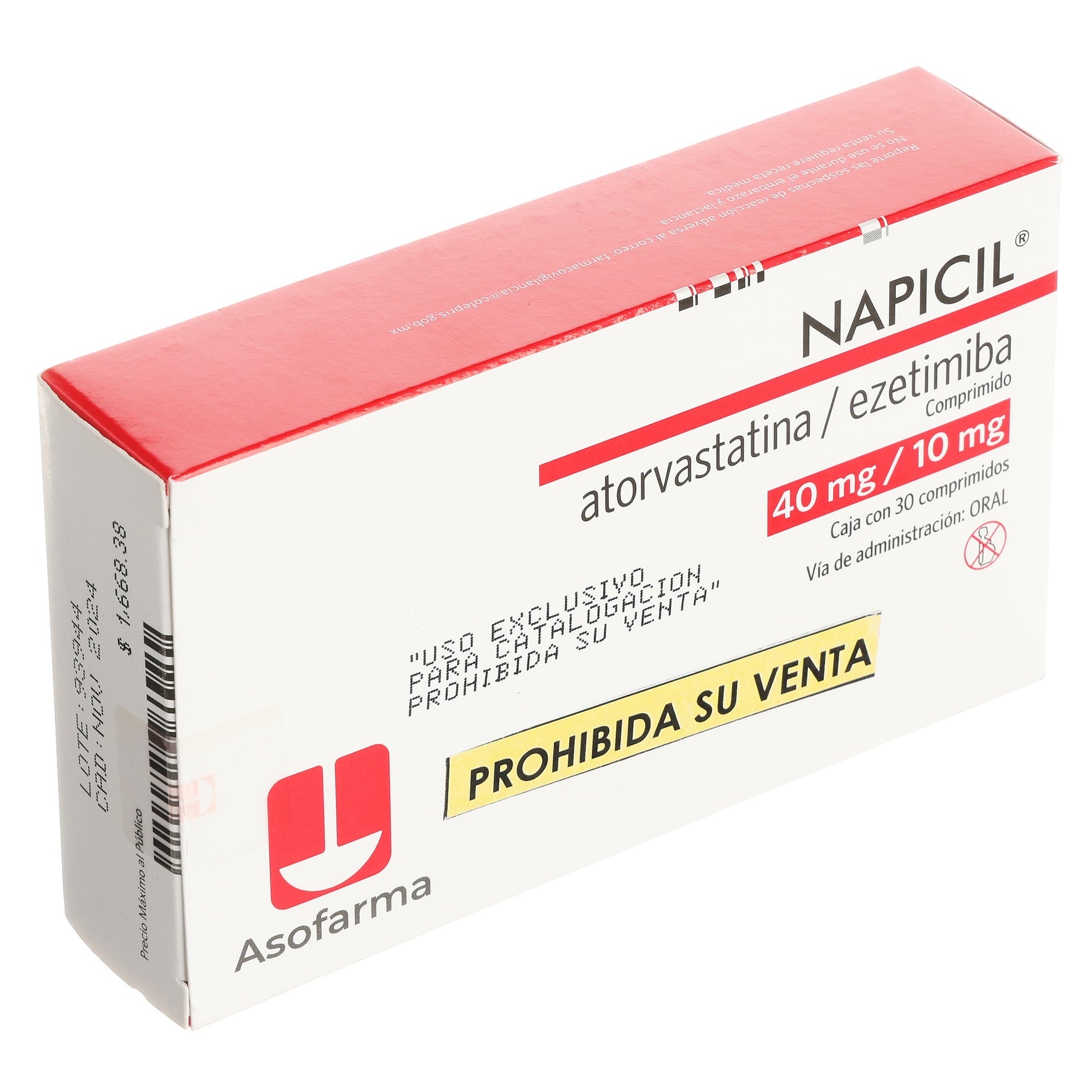 Napicil 40Mg/10Mg Con 30 Comprimidos (Atorvastatina/Ezetimiba) 2 - 7730766000527