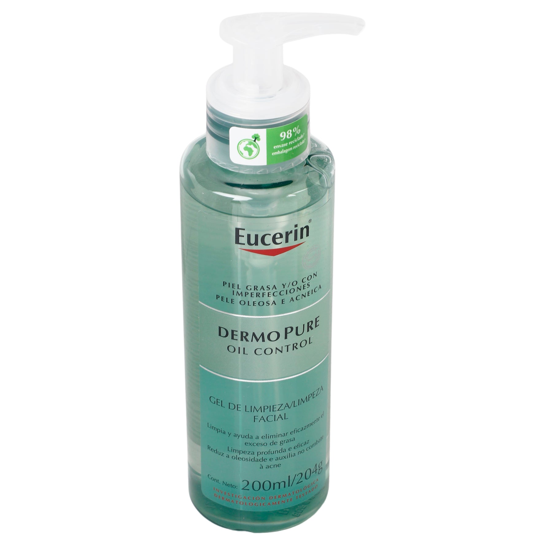 Eucerin Dermo Pure Oil Control Gel Limpiador 200Ml 2 - 4005900436986