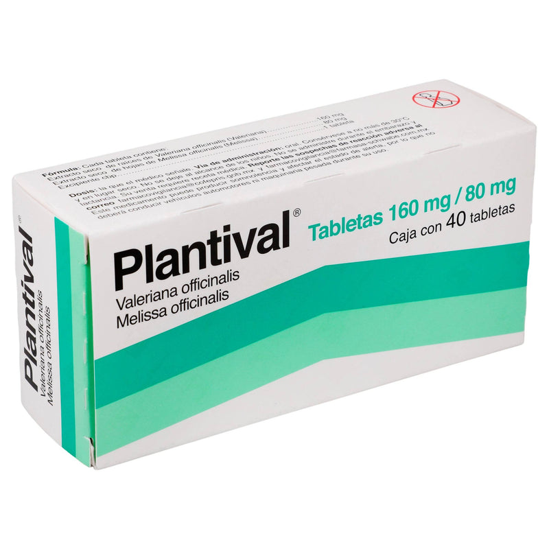 Plantival 160Mg/80Mg Con 40 Tabletas (Valeriana Officinalis/Melissa Officinalis) - WeCare Pharma