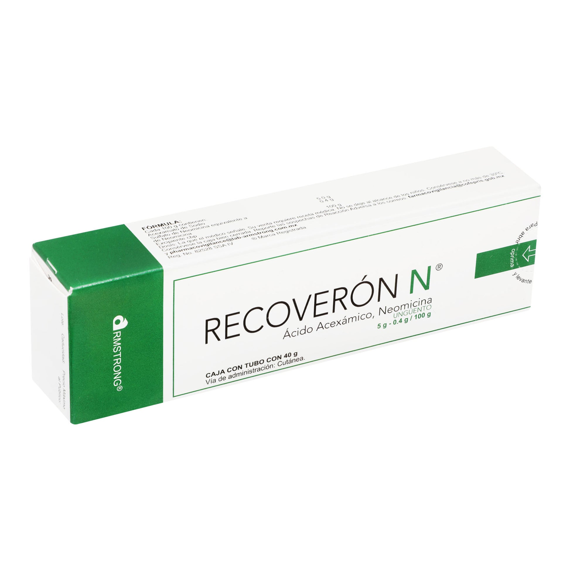 Recoveron N Ung 5G/0.4G 40G (Acido Acexamico/Neomicina) 2 - 7501089804310