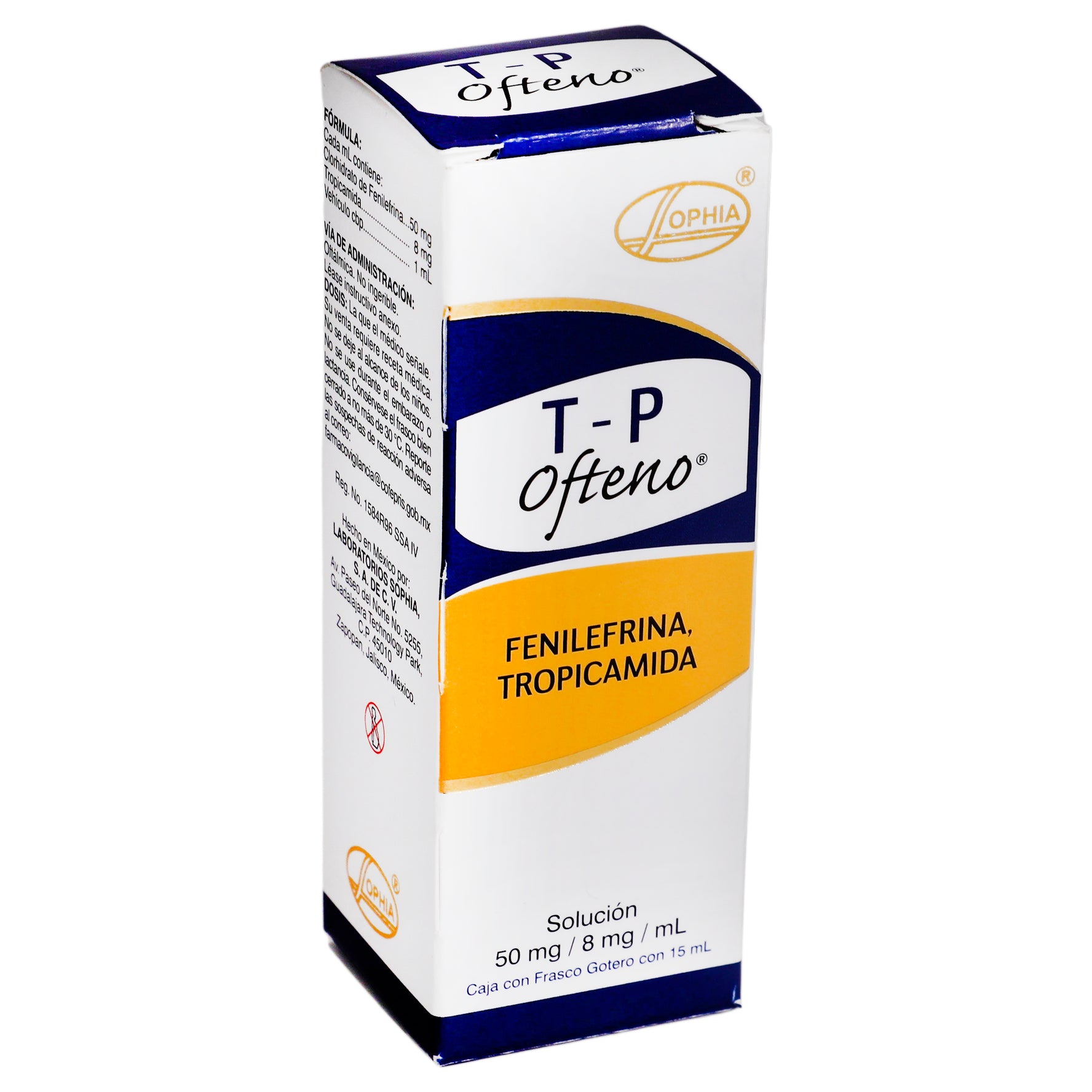 T-P Ofteno Gotas 50Mg/8Mg/Ml 15Ml (Fenilefrina/Tropicamida) 2 - 736085278453