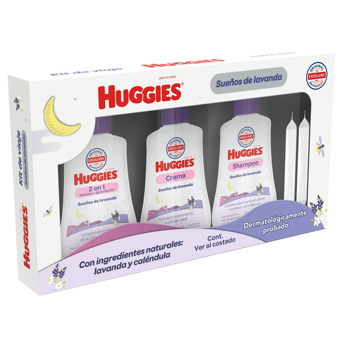 Kit Huggies Lavanda Viaje Con 5Pz - WeCare Pharma