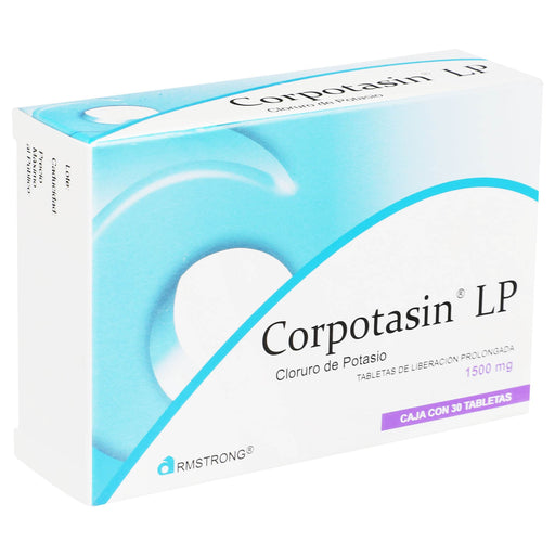 Corpotasin Lp 15000Mg Con 30 Tabletas (Cloruro De Potasio) - WeCare Pharma
