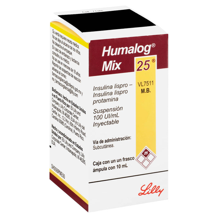 Humalog Mix 2 Frasco 100Unid/Ml 10Ml Con 1 Ampulas (Insulina Lispro/Insulina Lispro) - WeCare Pharma