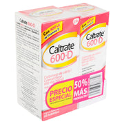Caltrate 600+D 600Mg/400Unid Con 90 Duopack Tabletas (Carbonato De Calcio/Colecalciferol) - WeCare Pharma