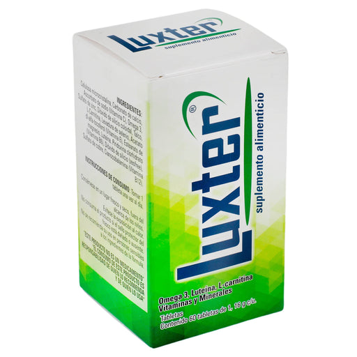 Luxter 1.16G Con 60 Tabletas (Omega 3/Luteina/L-Carnitina/Vitaminas/Minerales) - WeCare Pharma