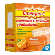 Emergen-C Sobre 9.6G Con 10 Naranja (Vit Con Vit B/Antioxidantes) - WeCare Pharma