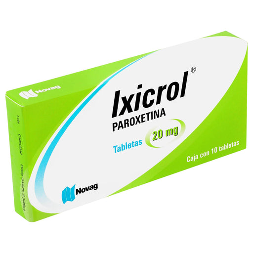 Ixicrol (Paroxetina) Con 10 Tabletas De 20Mg Novag - WeCare Pharma