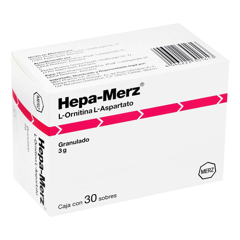 Hepa-Merz Gran 3G Con 30 (L-Ornitina/L-Aspartato) — WeCare Pharma