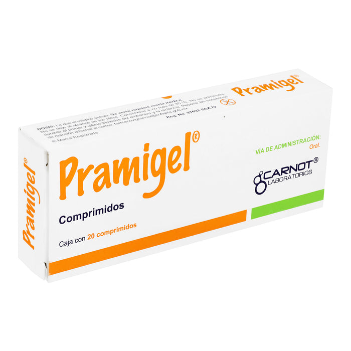 Pramigel 10Mg/200Mg/200Mg Con 20 Comprimidos (Metoclopramida/Aluminio/Magnesio/Simeticona) 2 - 7501124103279