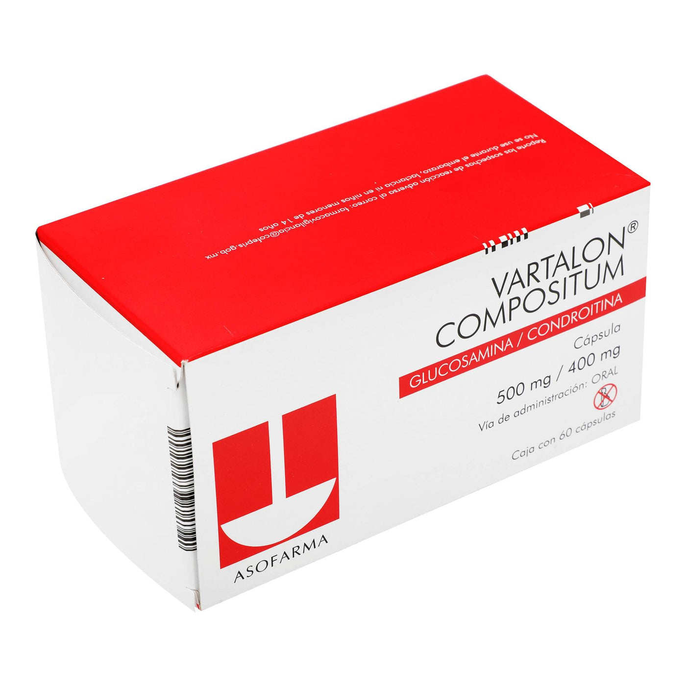 Vartalon Compositum 500/500Mg Con 60 Capsulas (Glucosamina/Condroitina