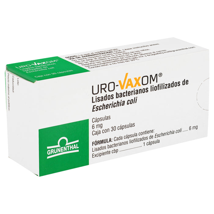 Uro-Vaxom 6Mg Con 30 Capsulas (Lisados Bacterianos E Coli) 3 - 7502209290211