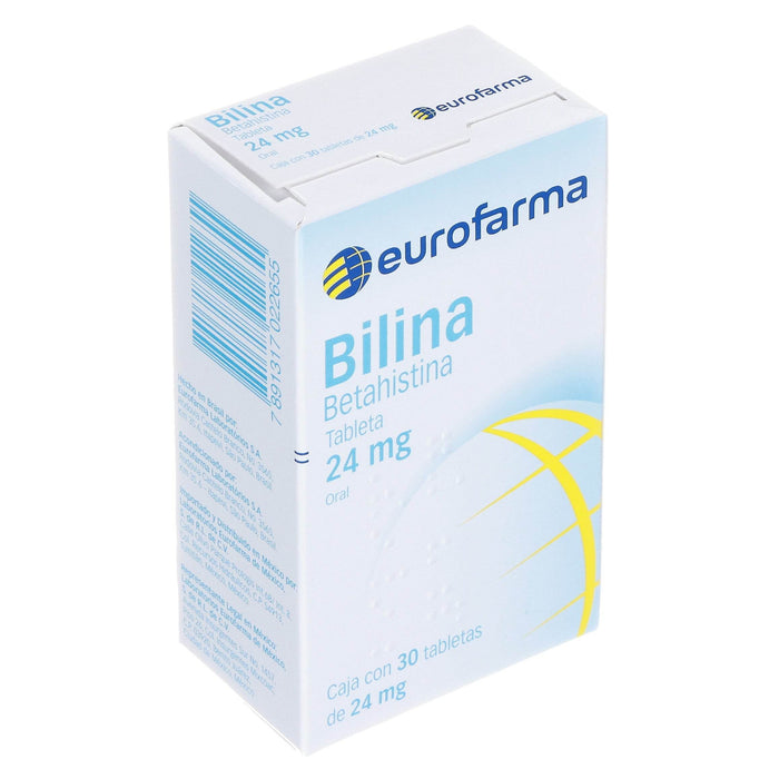 Bilina (Betahistina) Tabletas 24Mg Con 30 - WeCare Pharma