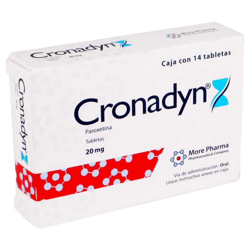 Cronadyn (Paroxetina) Tabletas 20Mg Con 14 - WeCare Pharma