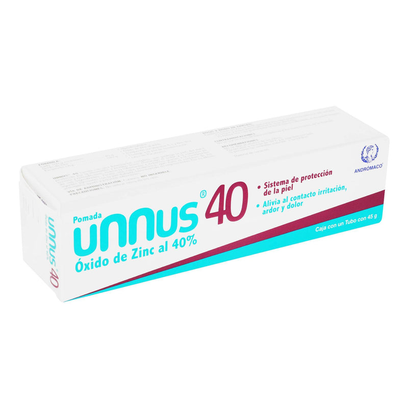 Unnus 40 40% Tubo 45G (Óxido De Zinc) - WeCare Pharma