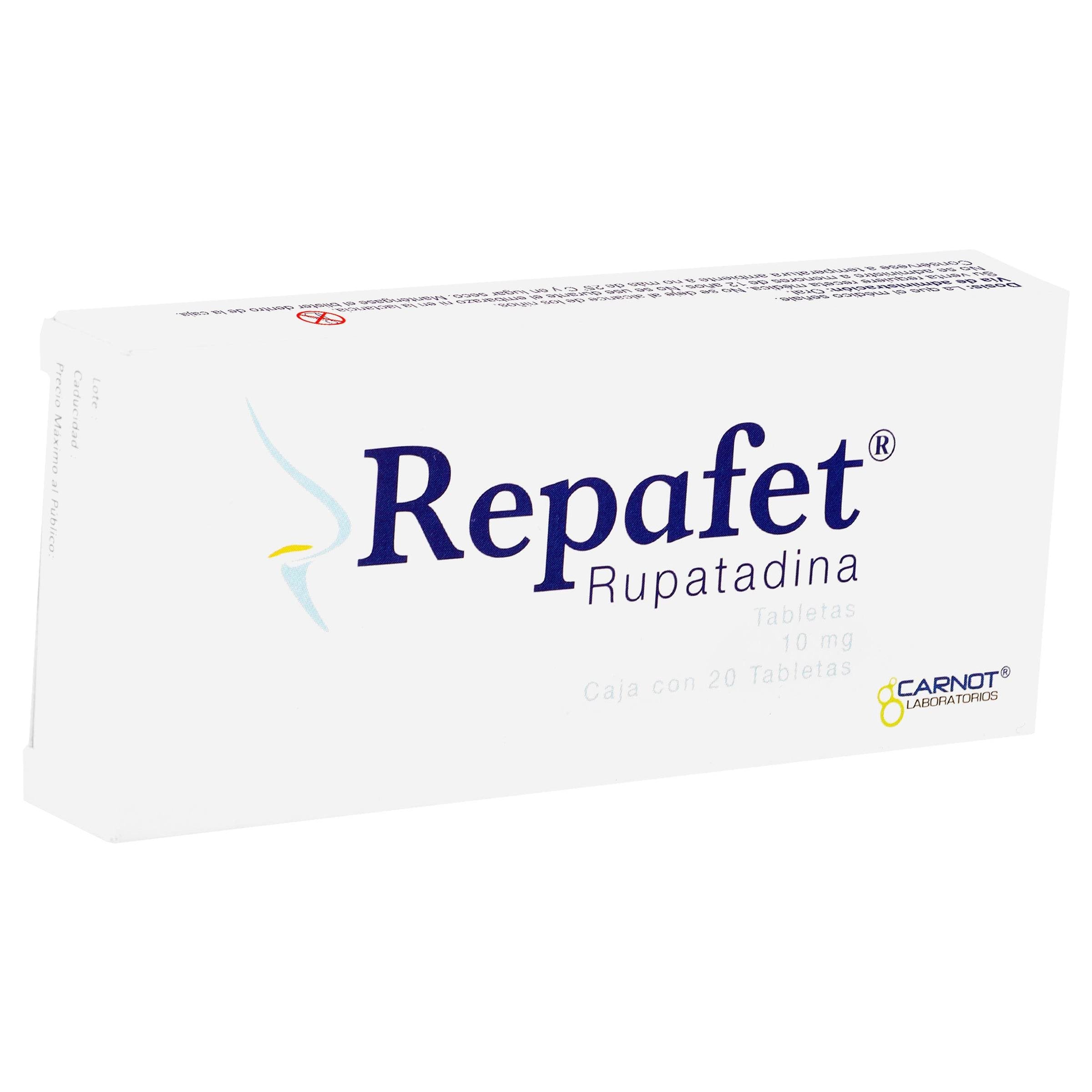 Repafet 10Mg Con 20 Tabletas (Rupatadina) — WeCare Pharma