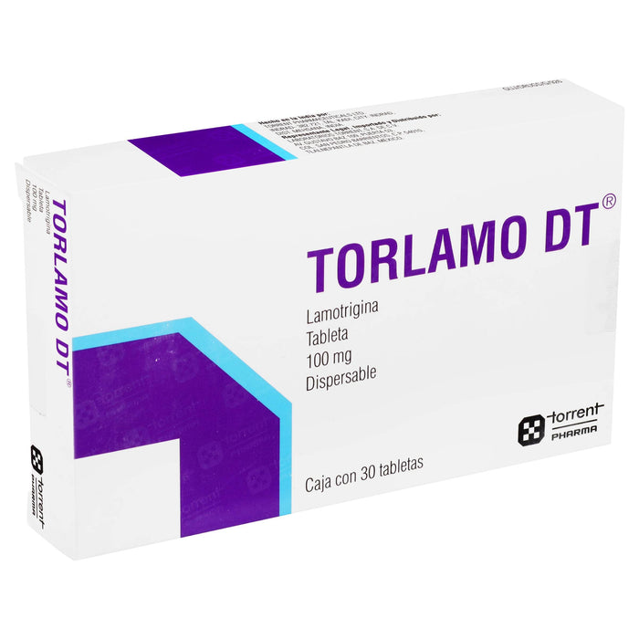 Torlamo Dt (Lamotrigina) Tabletas 100Mg Con 30 - WeCare Pharma